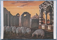 Cartolina Giovanni Seu Paesaggio Sardo Presso Saccargia Sardegna