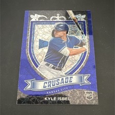 Prizm 2021 Crusade Kyle Isbel #24 Rookie Kansas City Royals Blue Velocity