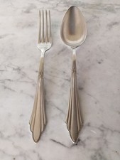 Besteck Gabel Löffel – Art Deco / Jugendstil– WMF 900 Fächer 90er Silber um 1920