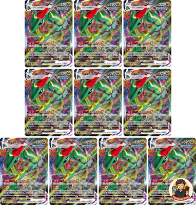 10 Card Rayquaza VMAX RRR 108/172 S12a VSTAR Universe - Pokemon