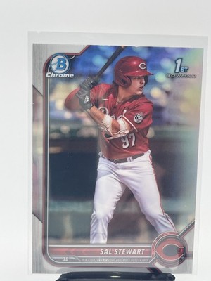 Sal Stewart 2022 Bowman Chrome 1st Refractor BDC-122
