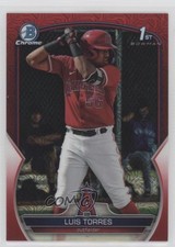 2023 Bowman Chrome Prospects Mega Box Red Mojo Refractor /5 Luis Torres 0a3b