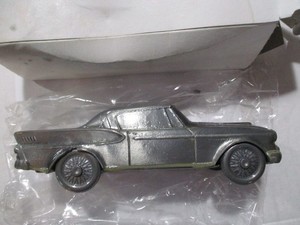 New Banthrico  1958 Studebaker Hawk Bank Pewter Tone About 1/25 Scale