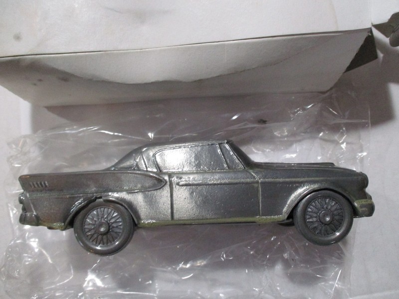 New Banthrico  1958 Studebaker Hawk Bank Pewter Tone About 1/25 Scale
