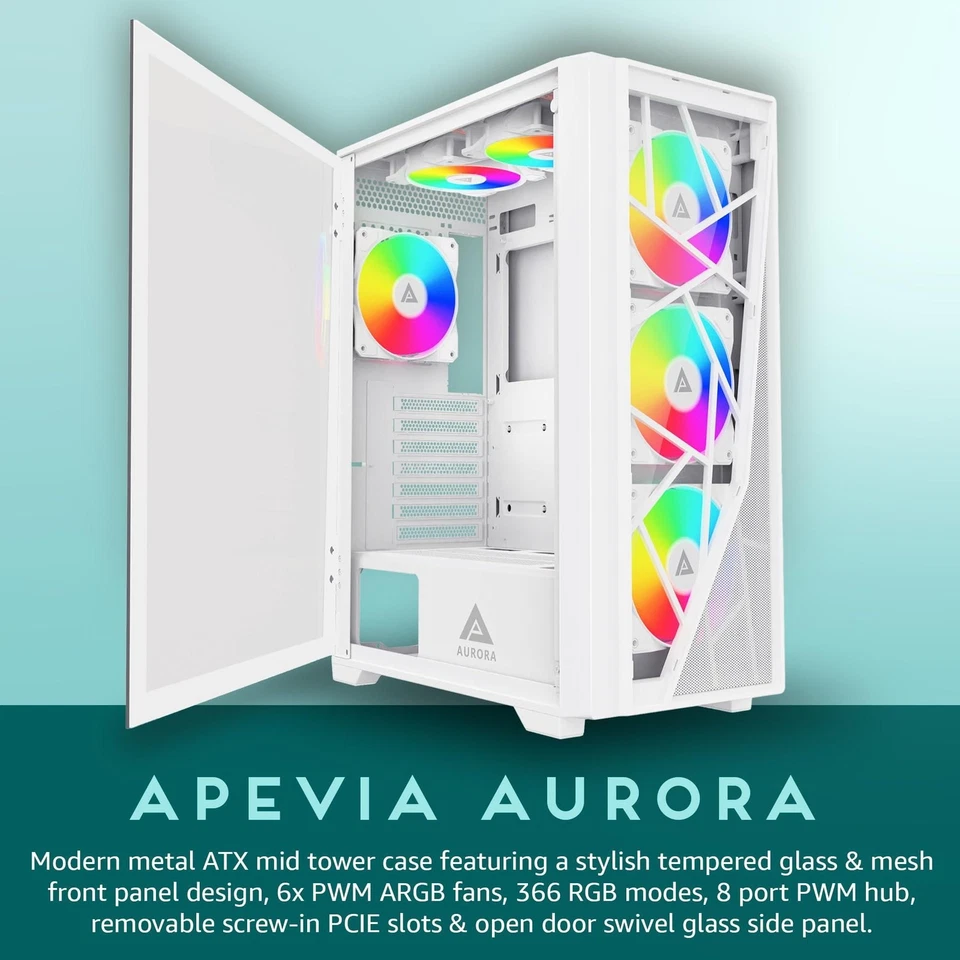 CUSTOM BUILT GAMING PC AMD RYZEN 5 7600X 8GB DDR5 512GB NVMe GTX 1650 CU9.60.44 - Image 2 of 4