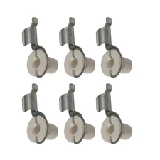 1967-1973 Ford Mustang Door Lock Latch Rod Retainer Clips - Set of 6