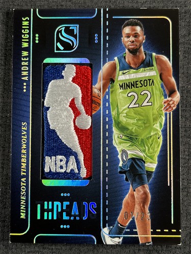 2024-25 Panini Silhouette Basketball Andrew Wiggins Threads Logoman Patch 01/23