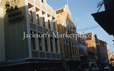 Curacao 1950s Street View Spritzer Fuhrman Willemstad Red Kodachrome Color Slide