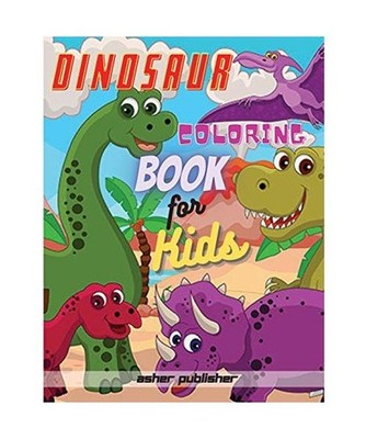 Dinosaur Coloring Book: 48 completely unique dinosaur coloring pages for kids ag