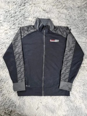 Nike Dri-FIT Southern Oregon University Zip Jacke Schwarz Grau S Made in Indonesia