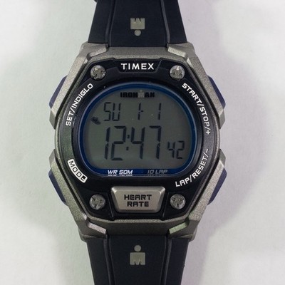 Timex Ironman Men's Classic 43mm Digital Black Resin Strap Watch TW5M51200