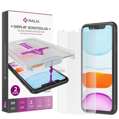 iPhone 11 Pro/ X/ Xs Schutzglas NALIA 9H Displayschutz Hartglas Schutzfolie