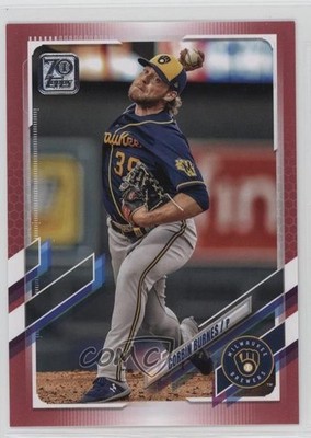 2021 Topps Mother's Day Hot Pink 41/50 Corbin Burnes #619 s1i