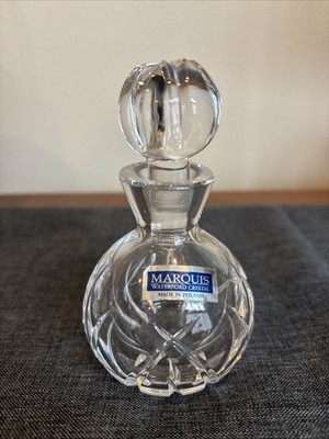 VINTAGE 5 Marquis By Waterford Crystal Perfume Bottle with Stopper & Sticker