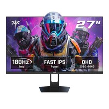 27 Inch QHD Gaming Monitor, 180Hz 1ms GTG Fast IPS 2K Computer Gamer Monitor,...
