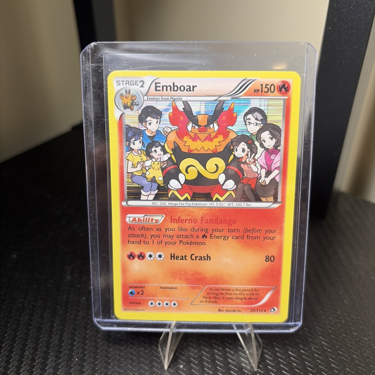 pokemon card emboar Pokemon Card Japanese Emboar 013/086 sv11W R Mirro Monster Ball TCG —  ToysOneJapan