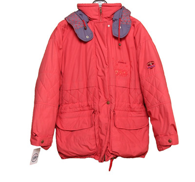 Diadora Down Jacket Vintage Pink, Size M, Regular, Zip Up, 75cm