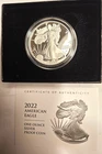 2022-W American Silver Eagle Proof Coin 1 Oz Silver