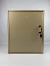 MMF Industries Dual Locking Drug/Narcotics Cabinet 20-Guage Steel Double Lock