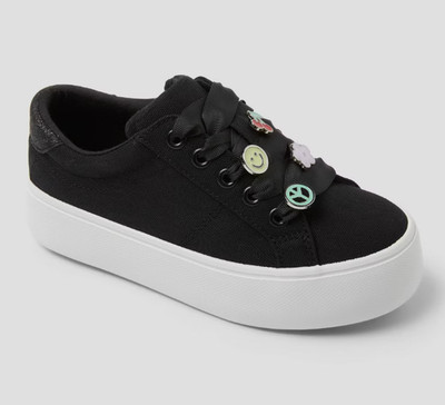 Kids' Wren Platform Charm Sneakers Black - Cat & Jack - CHOOSE SIZE