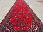 Amazing Hand Knotted Vintage Tribal Saroukh Wool Area Runner Rug 13 x 3 Ft — photo 4