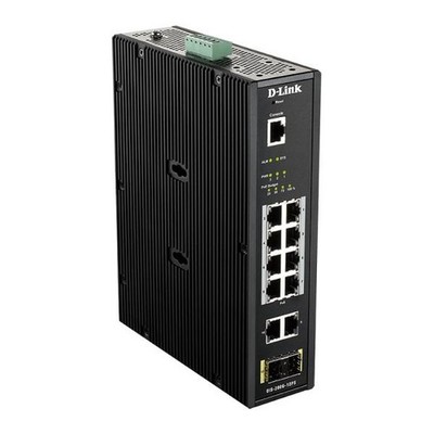 D-Link DIS-200G-12PS 12-Port Gigabit Industrial PoE Switch (0790069433504)