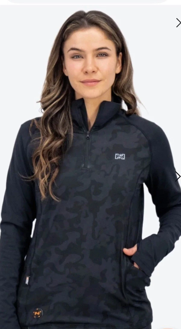 Fieldsheer Proton Mobile App Warming Base Layer Camo Pullover Top XL No Battery
