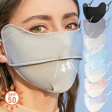 Ice Silk Sunscreen Mask Summer Anti-UV Protection Cycling Face Cover Women Breat