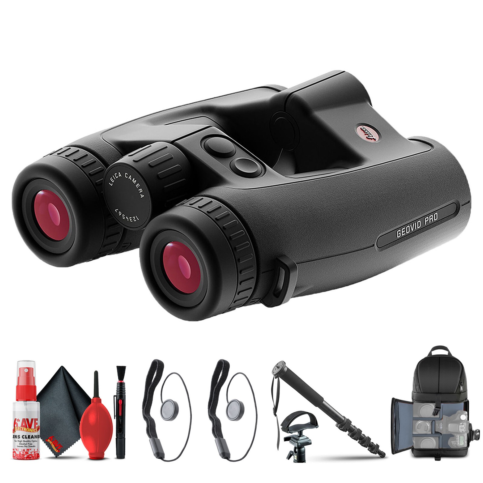 Бинокль-дальномер Leica 8x32 Geovid Pro 40809 Адаптер для штатива рюкзак 643190₽