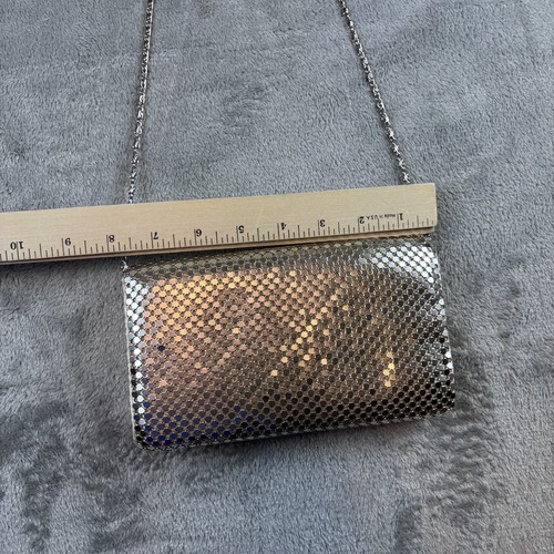 Jessica McClintock Abendtasche Damen Metall Netz Umhängetasche Clutch Kette - Bild 10 von 11