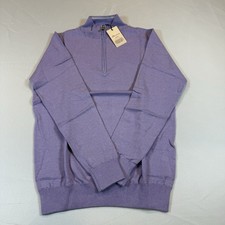 Peter Millar Crown Soft 1/4 Zip Pullover Size Small Purple NWT 168