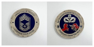 CMSgt Gary B. Skelton ANG Civil Engineers Challenge Coin 2#4