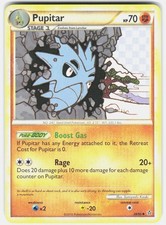 Pupitar 38/95 Uncommon HGSS Unleashed Pokemon Lightly Played