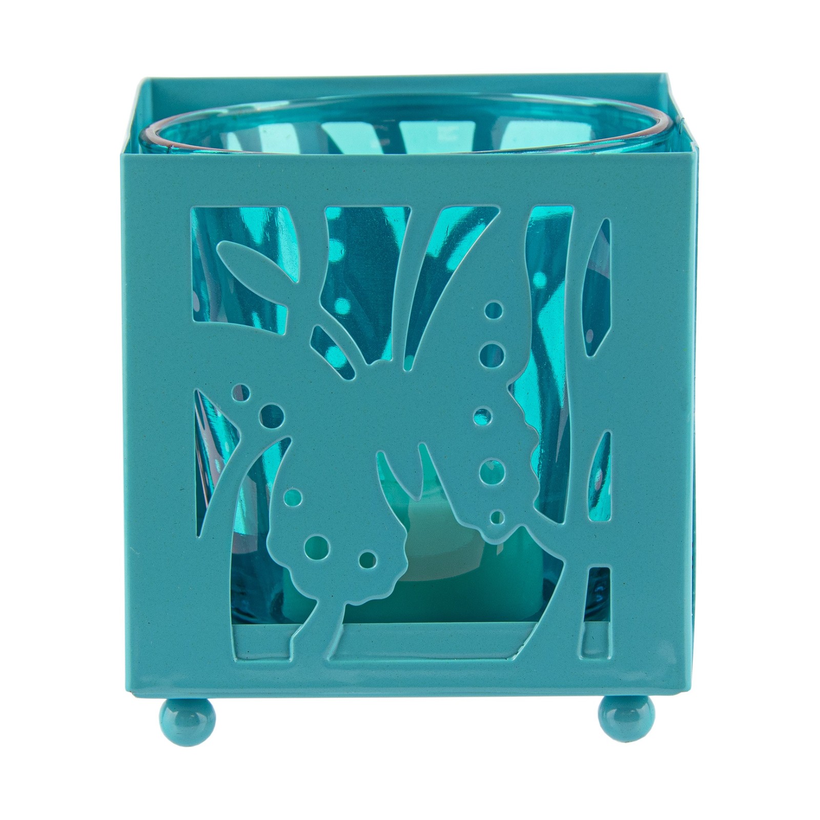 Подсвечник в виде бабочки и набор беспламенных свечей Tealight 2090₽