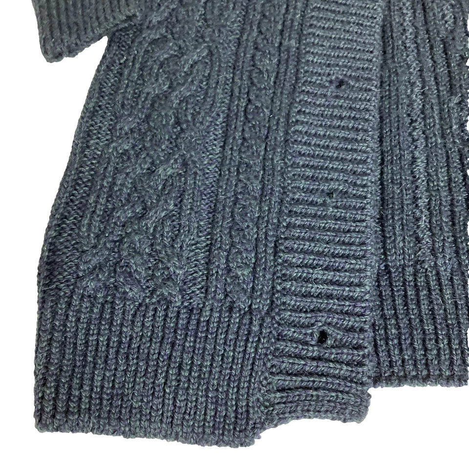 Cárdigan de Colección LL Bean Ireland Para Mujer S Lana Largo Tejido con Cable Botón Cabaña Foto 2 de 4