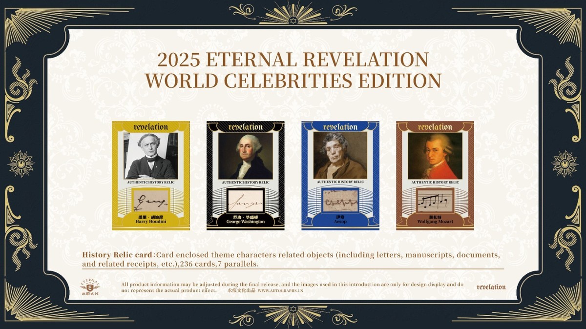 2025 ETERNAL Revelation World Celebrities Edition ONE Box (2 cards