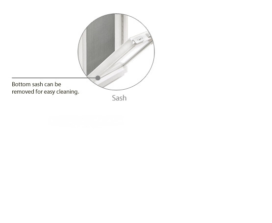 Kinro 30" x 27" White Vinyl Vertical Sliding Window