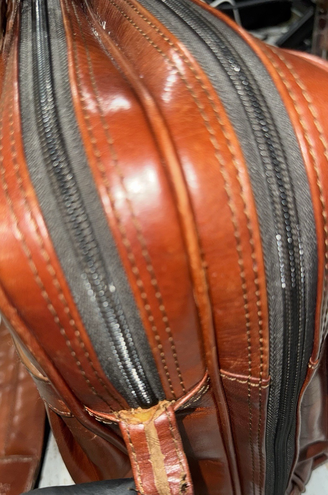 Bosca Old Leather/ Stringer Briefcase/ Italian Le… - image 8