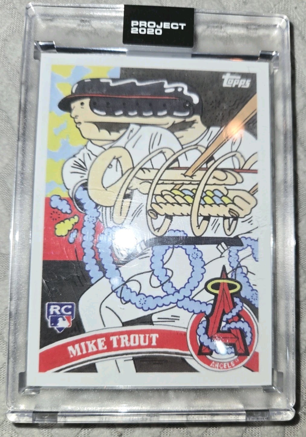 2020 TOPPS PROJECT 2020 #4 MIKE TROUT BY ERMSY- LOS ANGELES ANGELS 😇✨️🔥🤩💎📸