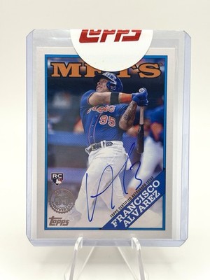 Francisco Alvarez 2023 Topps Series 2 #88BAFA 1988 Topps Rookie Auto Mets