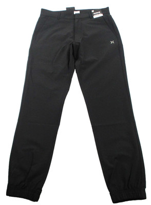 Hurley Exist Everyday Pants Men 28 Black Performance Jogger Water Resistant 1241
