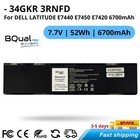 34GKR 3RNFD 909H5 Batterie pour Dell Latitude E7440 E7450 E7420 - 7,7 V 6700 mAh