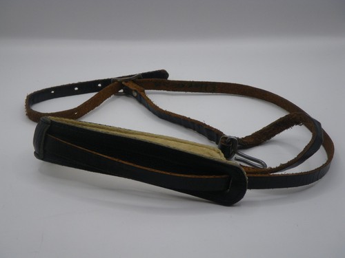 VINTAGE LEATHER SAXOPHONE STRAP - 1920'S ERA BELT BUCKLE STYLE - from CONN ALTO
