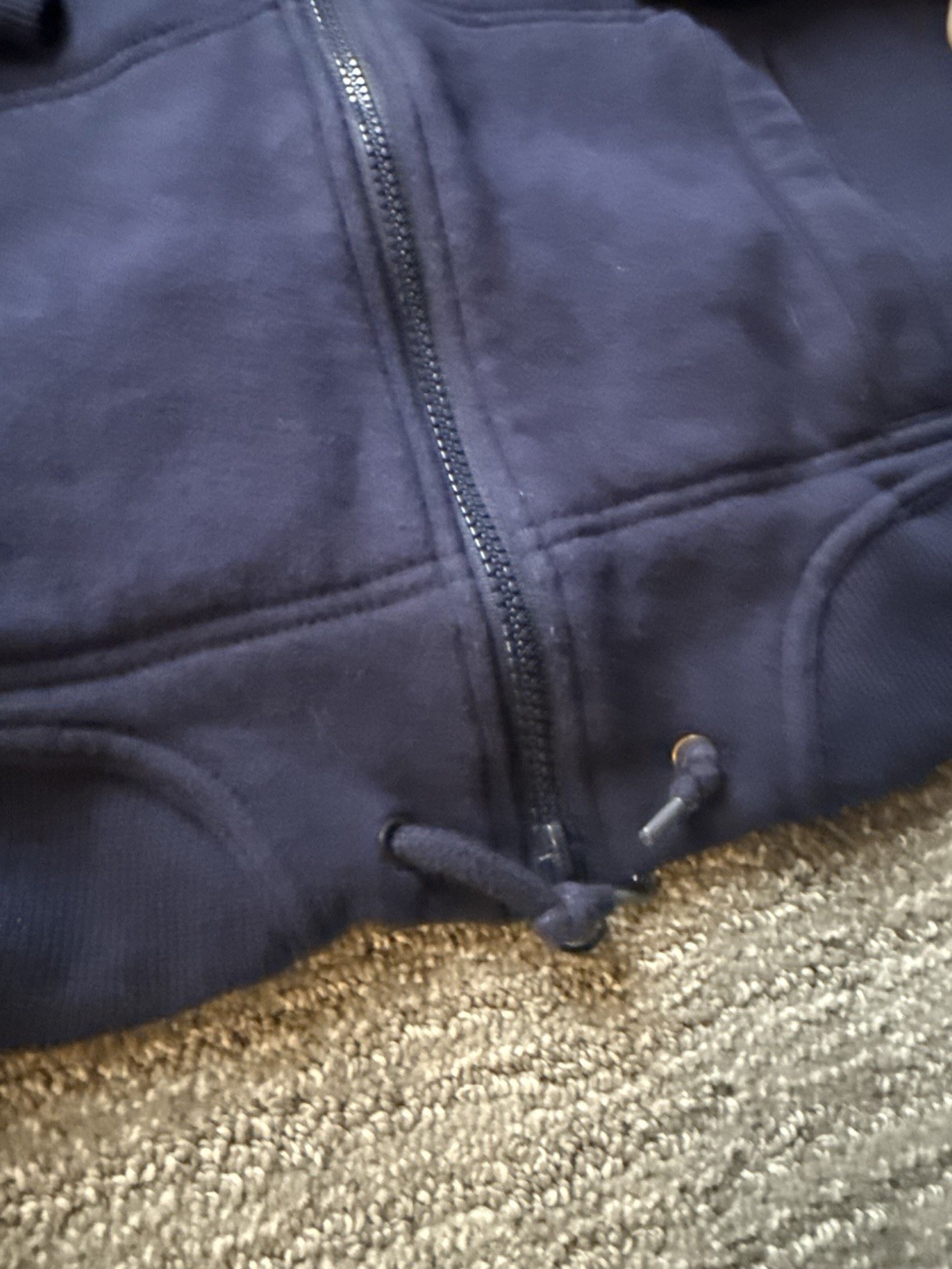 Vintage Reebok Chicago Bears NFL Football Navy Blue Hoodie Size L thumbnail 3