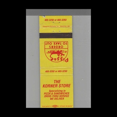 Matchbook Cover The Korner Store