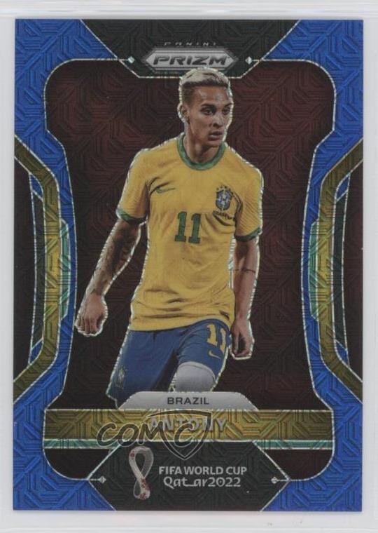 2022 Panini Prizm World Cup Qatar Blue Mojo Prizm 23/75 Antony #26 3u4