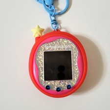 Tamagotchi Uni/Smart Silicone Case Cover Keychain- Tama Connection Style-Red
