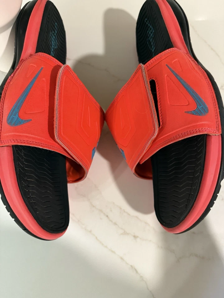 2014 NIKE AIR MAX LEBRON 3 ELITE ЛАЗЕРА МАЛИНОВЫЙ СЛАЙДЫ РАЗМЕР 13 - Изображение 4 из 4