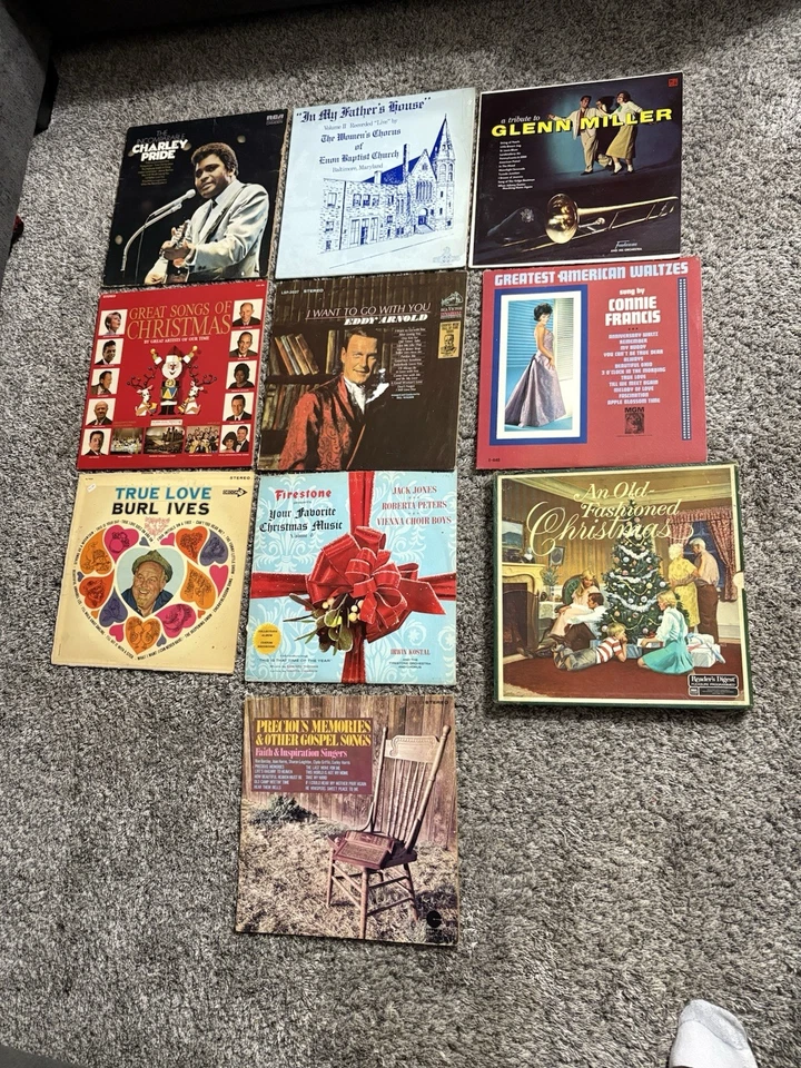 Винтажные виниловые пластинки 58 лот рок / кантри / соул / Рождество /и т. д.    - Изображение 4 из 4