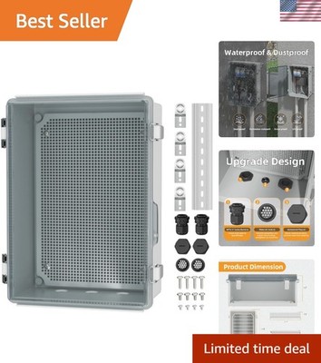 Waterproof Clear Junction Box - 14x10x6 NEMA 4 Enclosure for Electronics